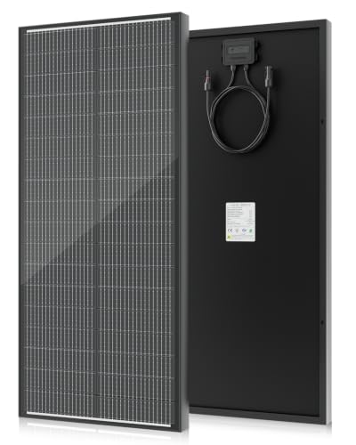 18BB 100 Watt Solar Panel, N-Type 12V 100W Solar Panel, 25% High Efficiency Monocrystalline PV Modules for RV, Marine, Rooftop, Farm, Trailer, Home Off-Grid System - style: 100W