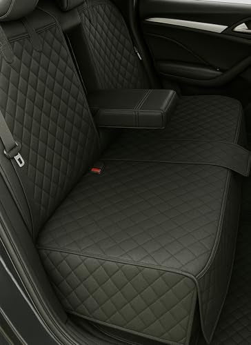 fidozen Waterproof Dog Car Seat Cover for Back Seat: Suitable for Small and Large Dogs, Hammock and Pet Protector, Backseat seat Cover (Black(Spilt Bench), Medium(54" W)) - color: Spilt Bench, size: Medium(54" W )