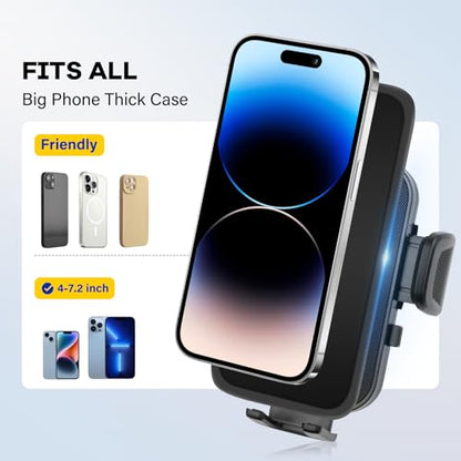 Car Phone Holder Custom for 2021-2024 Armada & 2022-2024 QX80 12.3-inch Screen Auto Interior Accessories Decoration Mobile Cell Phone Mount Bracket with Hands-Free & 360°Rotation - size: 2021-2024 Armada & 2022-2024 QX80 12.3-inch