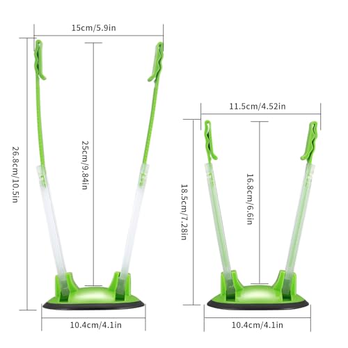 2 Pcs Baggy Rack, Freezer Bag Holder Stand, Adjustable Food Storage Holders, Plastic Food Prep Bag/Zip Lock Bag Holder Stand, for Meal Prep Bag, Kitchen Gadget - color: 2