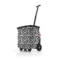 reisenthel carrycruiser Frame Leo Nero - Portable Shopping Trolley with Sturdy Aluminum Frame, Shoulder Strap and Removable mesh Inner Bag -Water-Repellent - color: Frame Leo Nero