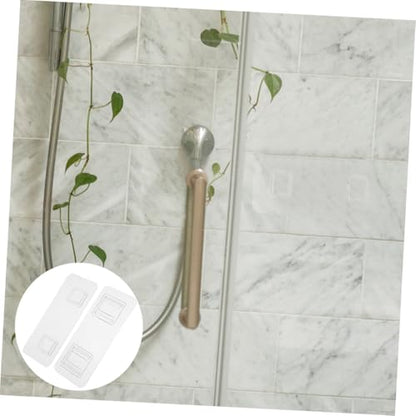 Transparent Adhesive Wall Hooks 20 Sets Clear Sticky Hooks No Damage Self-Adhesive Small Hooks for Hanging Kitchen Bathroom Power Strip Router Organizer