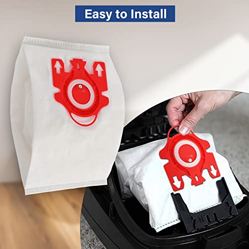 14 Packs 3D Airclean Bags Replacement for Miele FJM Vacuum Cleaner Bags,Compact C1, Compact C2, Complete C1, S241, S290, S300i, S500, S700, S4, S6 Series, Replaces Part 10123220 - size: 14 pack