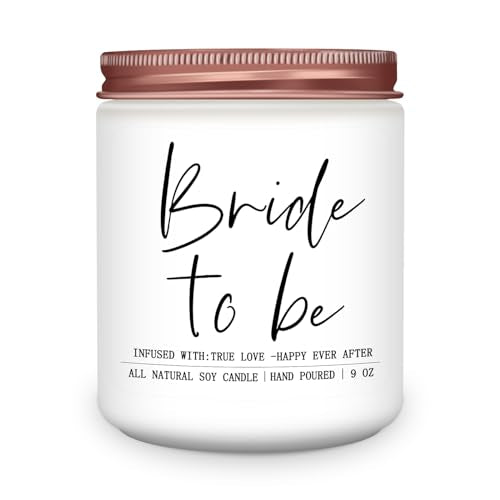 Bride to Be Gifts for Women,Unique Engagement Anniversary Wedding Candles Gift for Her,Bridal Shower Scented Candle for Bride - style: Bride