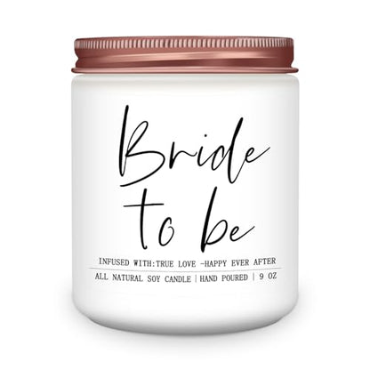 Bride to Be Gifts for Women,Unique Engagement Anniversary Wedding Candles Gift for Her,Bridal Shower Scented Candle for Bride - style: Bride