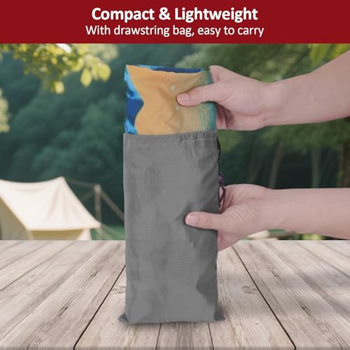 Picnic Table Cover with Bench Covers 6FT 3PCS, Camping Essentials Waterproof Windproof Tablecloth with Drawstring Bag, Fitted Rectangle Tables and Seats, 72", Lakeside Ember - color: Lakeside Ember, size: 72"