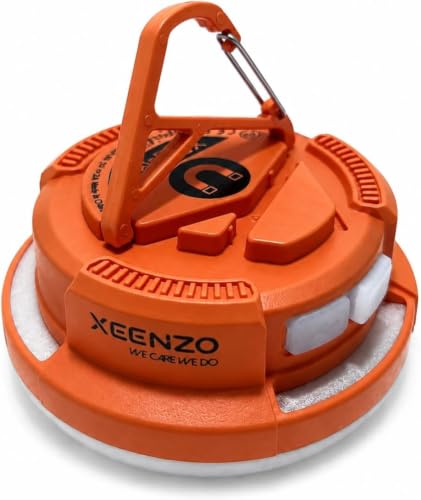 LED Rechargeable Camping Lantern, Portable Camping Lights with 6 Modes, Magnetic Hanging Tent Light, IPX5 Waterproof Emergency Light for Power Outages, Hurricanes, Hiking, and Travel - color: Orange Pro