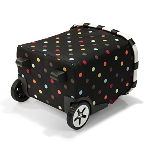 reisenthel carrycruiser dots - Portable Shopping Trolley with Sturdy Aluminum Frame, Shoulder Strap and Removable mesh Inner Bag -Water-Repellent - color: Dots