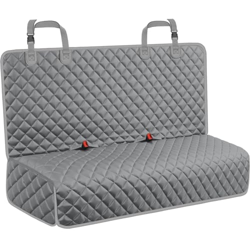 URPOWER Dog Car Seat Cover for Back Seat, Waterproof Car Seat Protector for Child Carseat & Pets, Nonslip Car Seat Covers for Large Sedans & Large SUVs - color: Gray, size: Large (54" x 51")
