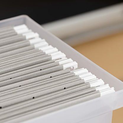 IRIS USA Medium Portable Desktop File Box with Open Top, Side Handles, Hanging File Folders, Tabs & Inserts, Letter Size, For Magazines Newspapers Mail Books Notebooks Binder Homework, Clear - size: 1 - Pack, style: Open Top Bin (M - Clear)