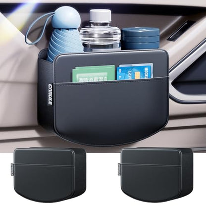 Tumecos 2Pcs Multifunctional Car Storage Box,Trash Can, Auto Door Side Organizer,Large Capacity Storage Bag,Foldable Back Seat Storage Pocket, Car Accessories Organizer Box(Style B) - style: Style B
