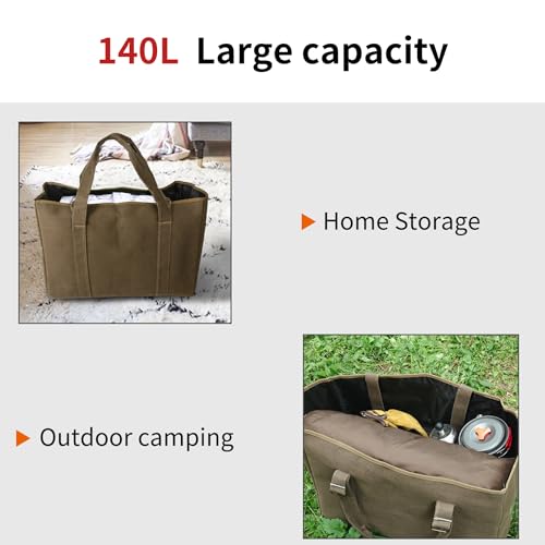 Large Military Duffle Bag Tactical Camping Storage Bag Utility Tote Bag Camping Kitchen Organizer with Deployment Cargo Bag Travel Sports Equipment(Khaki,Medium 27.56”x15.75”x19.69”) - size: Medium 27.56”x15.75”x19.69”