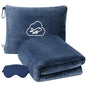 Travel Blanket, Airplane Blanket, Ultra-Soft, Warm & Lightweight, 65x40 in, Outdoor Blanket Essentials for Women, Men & Kids, Included Eye Mask, Luggage Sleeve & Backpack Clip Dusty Blue - color: Dusty Blue