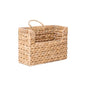 GYASVWU Water Hyacinth Hanging Basket with Handle, Woven Wall Baskets Storage, Wicker Front Door Basket, Wall Mounted Organizer, Farmhouse Baskets for Flowers/Magazine/Fruit Storage (Water Hyacinth)