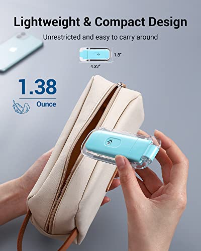 DEWENWILS USB Rechargeable Book Light for Reading in Bed, LED Book Reading Lights with Clip, Perfect for Bookworms, Kids, Warm White, Brightness Adjustable (Blue) - color: Blue