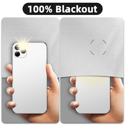 DUOFIRE Blackout Curtains for Bedroom 40" x 57", Portable Window Blackout Blinds No Drill Room Darkening 100% Black Out Shades Temporary Black Out Window Cover for Nursery Travel RV (Silver-Silver) - size: 57"W x 40"H