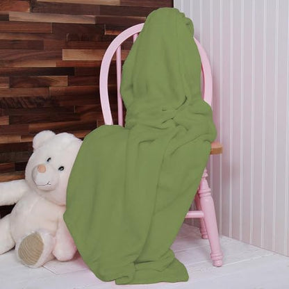(24 Pack) Bulk Fleece 50x60 Throw Blankets for Wedding Favors, Homeless Women, Men, Homes, Bed, Sofa, Couch, Office, Pet Blankets, Travel | Soft Warm Lightweight Throw Blankets in Bulk (Green) - color: Green
