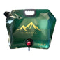 Collapsible 2-Gallon Water Jug Portable Camping Bag with Leak-Proof Spigot Durable BPA-Free 8L Collapsible Water Container for Hiking Camping Emergency Prep (Green) - color: Green