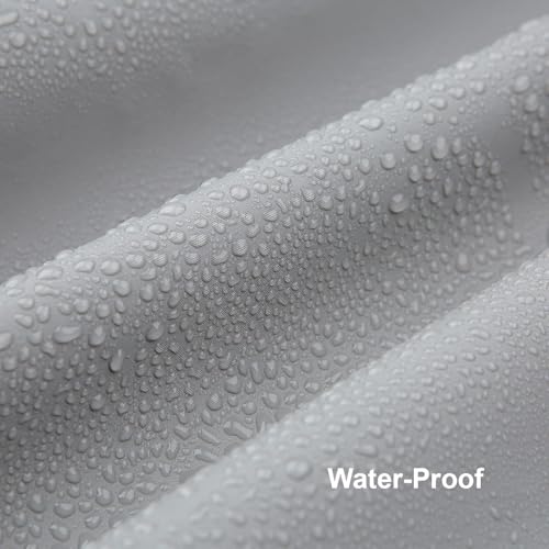 Grey Shower Curtain Liner,PEVA Shower Liner for Bathtubs Waterproof Bathroom Curtain with Weighted Stones 60" W x 72" H Inches - color: Grey, size: 60"W x 72"L (Pack of 1)