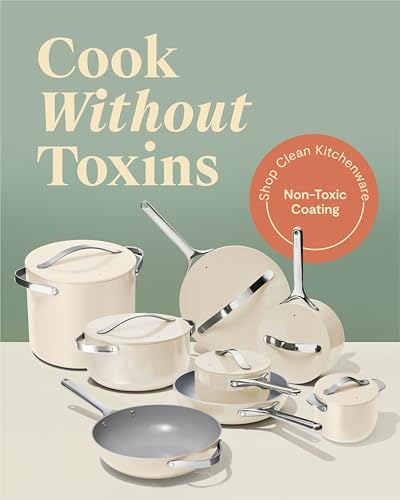 Caraway 24-Piece Nonstick Ceramic Cookware Set - Includes Fry Pans, Sauce, Sauté Pan, Dutch Oven, Petite Cooker, Stir Fry, Rondeau, Stock Pot, Lids & Storage Organizers - Navy - size: 24pc Set