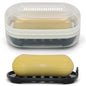 AIMAIAIMAI Soap Box, Travel Soap Container, Bar Soap Case with Removable Draining Layer - Clear Style A - color: Clear Style a