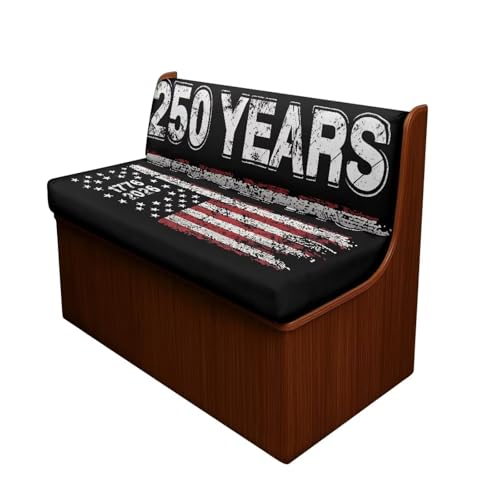 American Flag RV Dinette Cushion Covers Stretch Sofa Seat Slipcovers Washable Loveseat Sofa Furniture Protector Include 1 Bench & 1 Backrest Cover - color: 250 Years American Flag