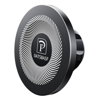 Metal Magnetic 17mm Ball Mount Phone Holder Base for Car Mount Replace Joint [Dual Head Screen Phone Holder Clip Head Accessory] - color: Metallic Black