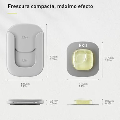 EKO Refresh Deodorizer Pod Kit with Refillable Holder, 1 Pod + 1 Holder, Plant-Based Odor Eliminator for Trash Can, Bathroom, Storage – Long-Lasting 45 Days Air Freshener, Natural, Chemical-Free - size: Starter Set