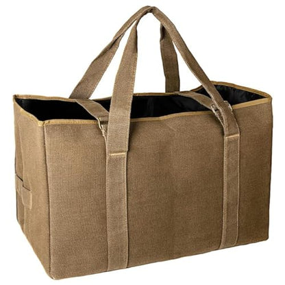 Large Military Duffle Bag Tactical Camping Storage Bag Utility Tote Bag Camping Kitchen Organizer with Deployment Cargo Bag Travel Sports Equipment(Khaki,Medium 27.56”x15.75”x19.69”) - size: Medium 27.56”x15.75”x19.69”