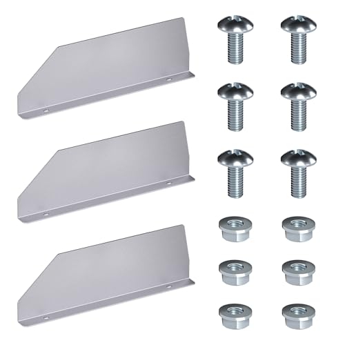AA Products P-SH-Divider-16Top 4.3" Heightened Version Shelf Divider Shelf Accessories Designed for top Boards of 16" Depth Van Shelving Storage, Set of 3 - Grey - size: 16“D - 4.3" Heightened Version