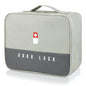 First Aid Bag Empty, Multifunction Emergency Medicine Storage Bag for Outdoor Camping Hiking Travel Emergency (Light Grey)