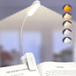 Glocusent 20 LED Reading Lights for Books in Bed, Eye Caring Reading Light, 5 Colors & 5 Brightness 3–100LM Dimmable, 1200mAh Rechargeable Book Light to 90H, Lightweight Clip on Light for Book Lovers - color: White