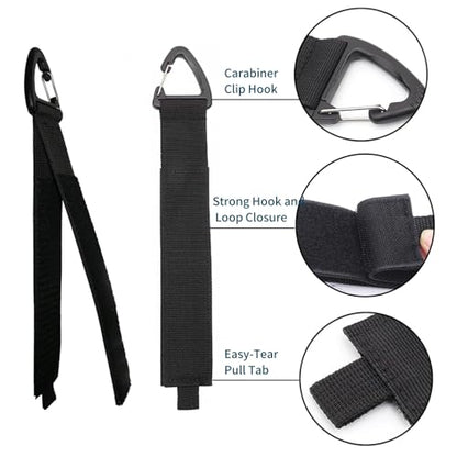 Extension Cord Holder Strap –3PCS 16.3" Heavy-Duty Storage Organizer for Power Cords, Air Hoses, Ropes – Strong Adjustable Strap with Carabiner