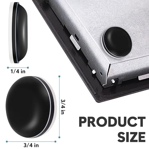 Appliance Sliders for Kitchen Black 24 PCS Self-Adhesive Small Kitchen Appliance Slider Hacks Easy to MovIing & Space Saving Must Have Gadgets Mixer Accessories for countertop - size: 24Pcs-19mm-Black