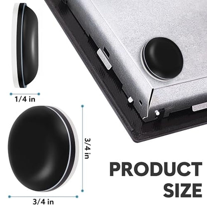 Appliance Sliders for Kitchen Black 24 PCS Self-Adhesive Small Kitchen Appliance Slider Hacks Easy to MovIing & Space Saving Must Have Gadgets Mixer Accessories for countertop - size: 24Pcs-19mm-Black