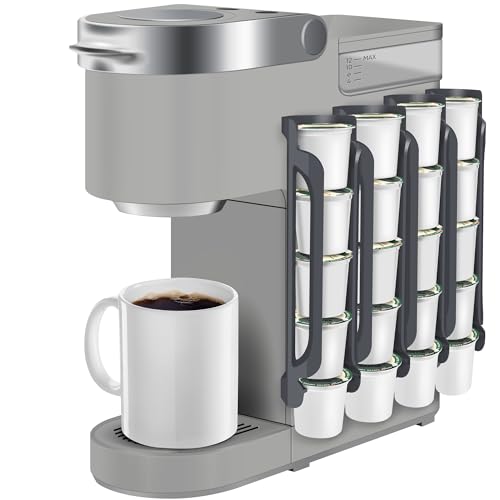 kedofa K Cup Holder for Keurig: Coffee Pod Holder for Counter Small Space - Kcup holder for Wall Mount (4, Gray) - color: Gray, size: 4 Pack /For 20 K-Cups