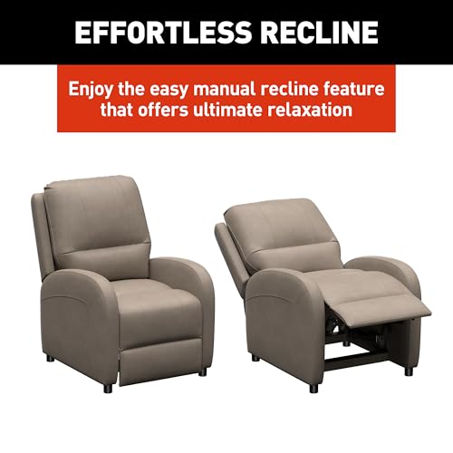 THOMAS PAYNE Signature RV Pushback Recliner with Easy Manual Recline Functionality, High-Density Foam - Driftwood 2024044213