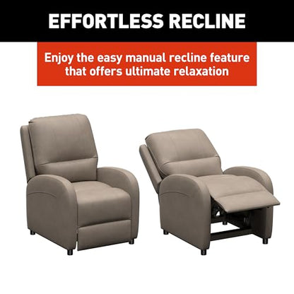 THOMAS PAYNE Signature RV Pushback Recliner with Easy Manual Recline Functionality, High-Density Foam - Driftwood 2024044213