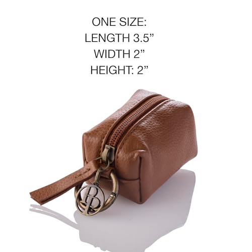 Rein - The Recycled Vegan Leather Pouch Durable Heavy Duty Bag Holder, Leash Attachment Made With Sustainable Materials, Custom Hardware for Small, Medium & Large Dogs, Chestnut Heather - color: Chestnut Heather, size: One Size