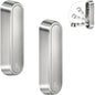 2PCS Foldable Wall Hooks, Flip Down Design with 40 lbs Heavy-Duty Capacity, Retractable Wall Hooks for Bathroom, Bedroom & Entryway Space Saving (Silver) - color: Silver, size: 2 Hooks