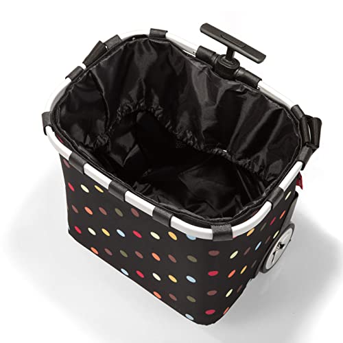 reisenthel carrycruiser dots - Portable Shopping Trolley with Sturdy Aluminum Frame, Shoulder Strap and Removable mesh Inner Bag -Water-Repellent - color: Dots