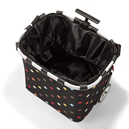 reisenthel carrycruiser dots - Portable Shopping Trolley with Sturdy Aluminum Frame, Shoulder Strap and Removable mesh Inner Bag -Water-Repellent - color: Dots
