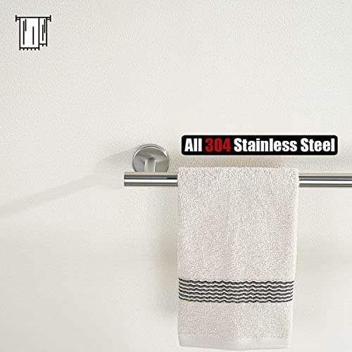 JQK Bath Towel Bar, 27 Inch 304 Stainless Steel Thicken 0.8mm Towel Rack Bathroom, Towel Holder Brushed Finished Wall Mount, Useable Length 24 Inch, TB110L24-BN - color: Brushed, size: 27 Inch