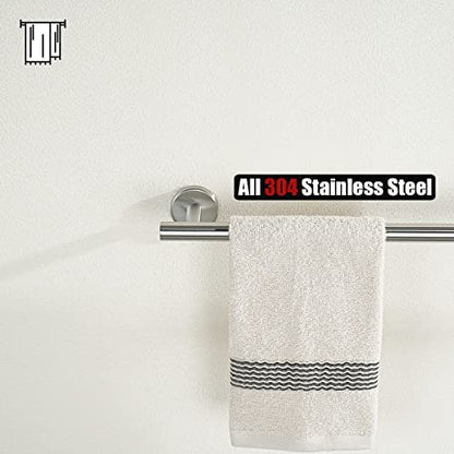 JQK Bath Towel Bar, 27 Inch 304 Stainless Steel Thicken 0.8mm Towel Rack Bathroom, Towel Holder Brushed Finished Wall Mount, Useable Length 24 Inch, TB110L24-BN - color: Brushed, size: 27 Inch