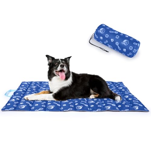 Ownpets Outdoor Dog Bed Waterproof Travel Dog Mat, Reversible and Portable Large Size Camping Dog Bed,Machine Washable,40"x27"