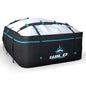 Rooftop Cargo Carrier - 15 Cubic Feet (L), Waterproof Soft Shell Car Roof Cargo Carrier, Heavy Duty Car Top Luggage Cargo Bag with Patented Door Hooks and Non-Slip Mat - size: 15 Cubic Feet