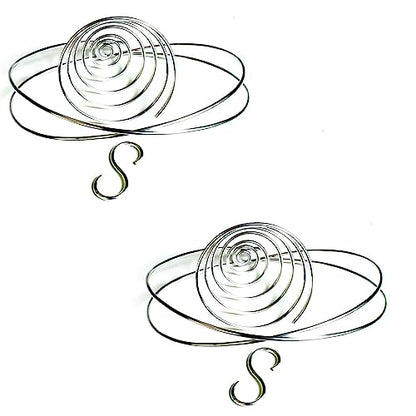 Air Plant Hanging Holder Planter - Plant Hanger Display Frame DIY Kit Aluminum Wire Indoors Outdoors Plants Not Included (Silver) - color: Silver