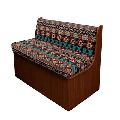 RV Dinette Cushion Covers, Brown Aztec Tribal Pattern Non-Slip Camper Seat Cover Dinette Booth Stretch Sofa Furniture Protector Sofa Slipover for Travel Trailer Couch - color: Brown Aztec Tribal Pattern