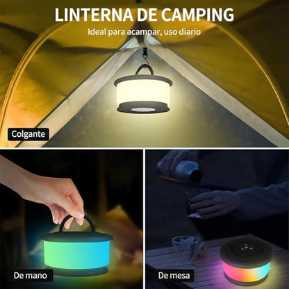 Camping String Lights,2 in 1 Upgraded 32.8FT Rechargeable Tent Lights String with 19 Lighting Modes,Quick Storage camping lights，Portable LED Lamp for Bedroom Yard Decor Christmas Camping(Black) - style: Black