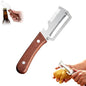 NEW Premium Vegetable Peeler with Wooden Handle and Bottle Opener: 3-in-1 Stainless Steel Kitchen Tool for Fruit Apple Potato Pumpkin Papaya (1 PCS 3-in-1) - color: 1 PCS 3-in-1